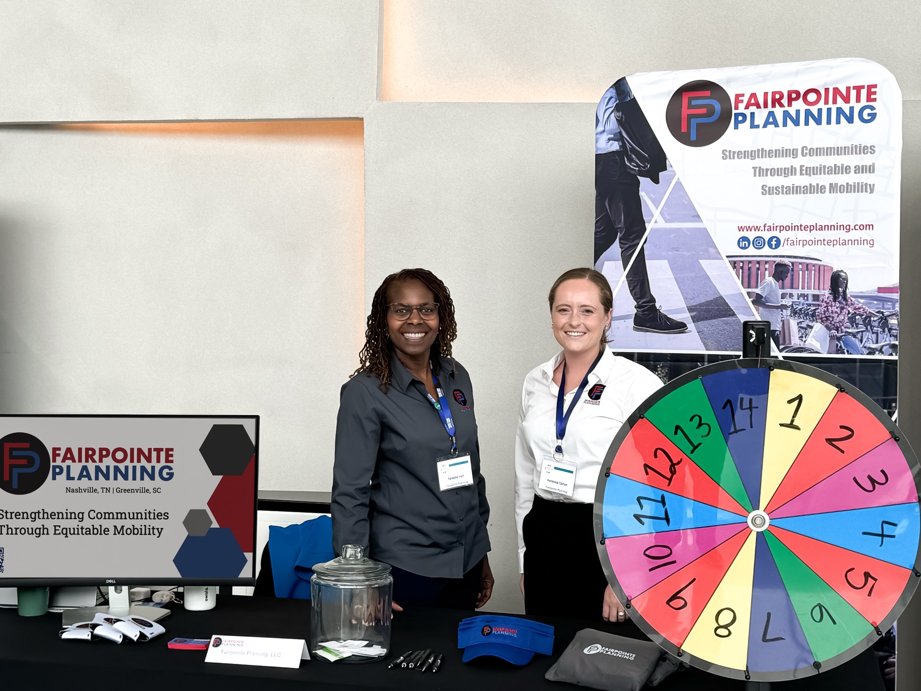 Fairpointe team at a community outreach booth